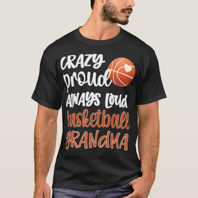 Camiseta Jogadora de basquete vovó de basquetebol orgulhosa (Frente)