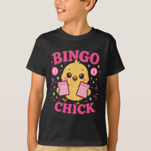 Camiseta Jogadora de Bingo Galinha Menina Bingo Franga