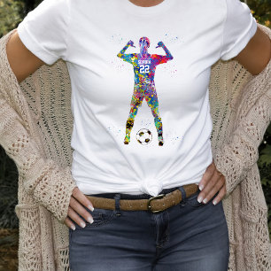 Camiseta Jogadora de Futebol