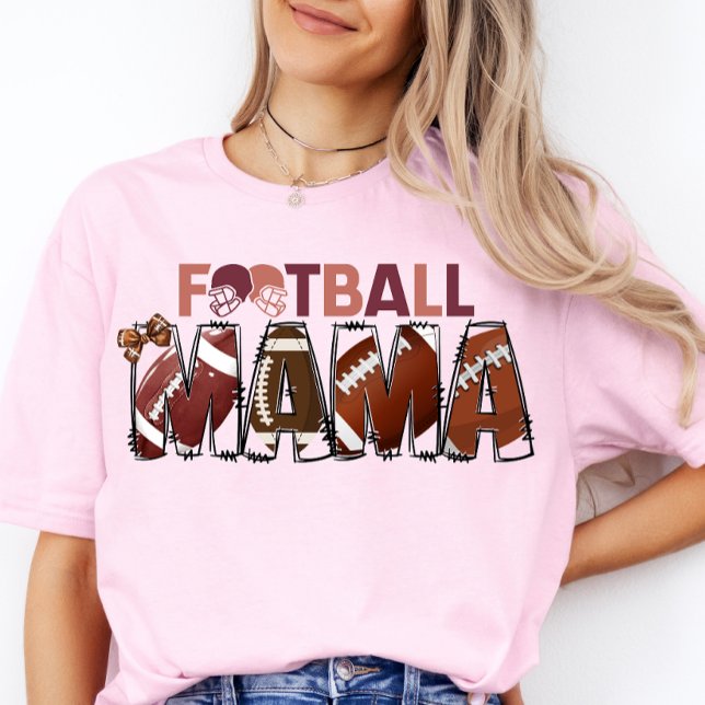 Camiseta Jogadora de futebol anima Teatro do Dia da Mãe (Football Mama)