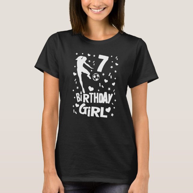 Camiseta Jogadora de futebol de 7 Birday (Frente)