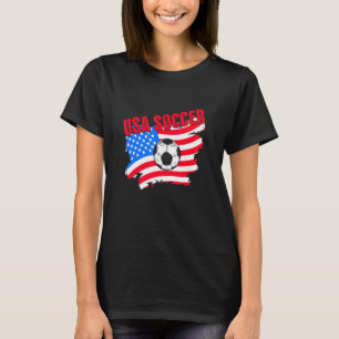 Camiseta Jogadora De Futebol Dos Eua, American Flag Girls B