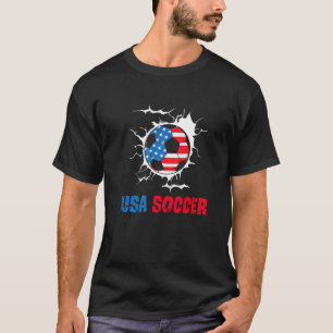Camiseta Jogadora De Futebol Dos Eua, American Flag Girls B