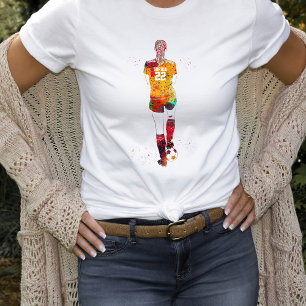 Camiseta Jogadora de Futebol Feminina 