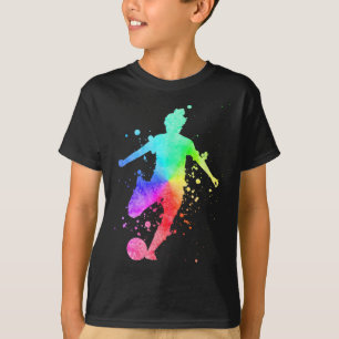 Camiseta Jogadora de Futebol Feminino Atleta Feminina Cor d