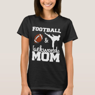 Camiseta Jogadora de Futebol Mãe de Futebol e Taekwondo