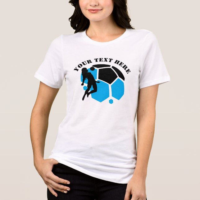 Camiseta Jogadora de futebol, Presente de aniversário, Equi (Frente)
