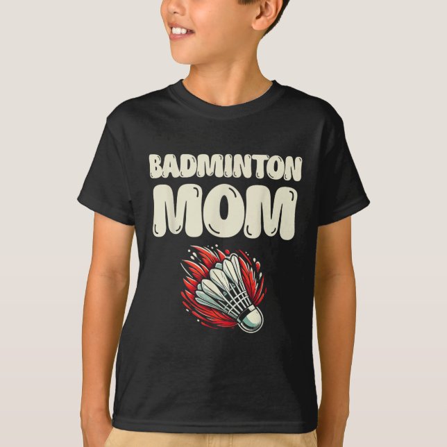 Camiseta Jogadora de Peteca Mãe Badminton  (Frente)