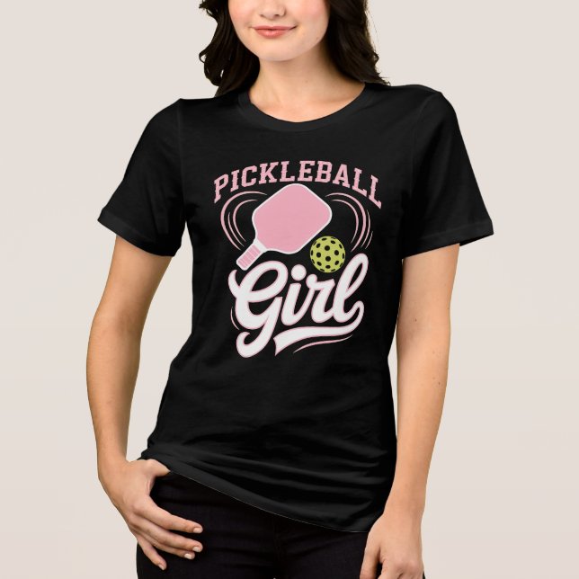 Camiseta Jogadora de Pickleball Menina (Frente)