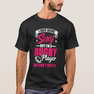 Camiseta Jogadora de Râguebi Girls