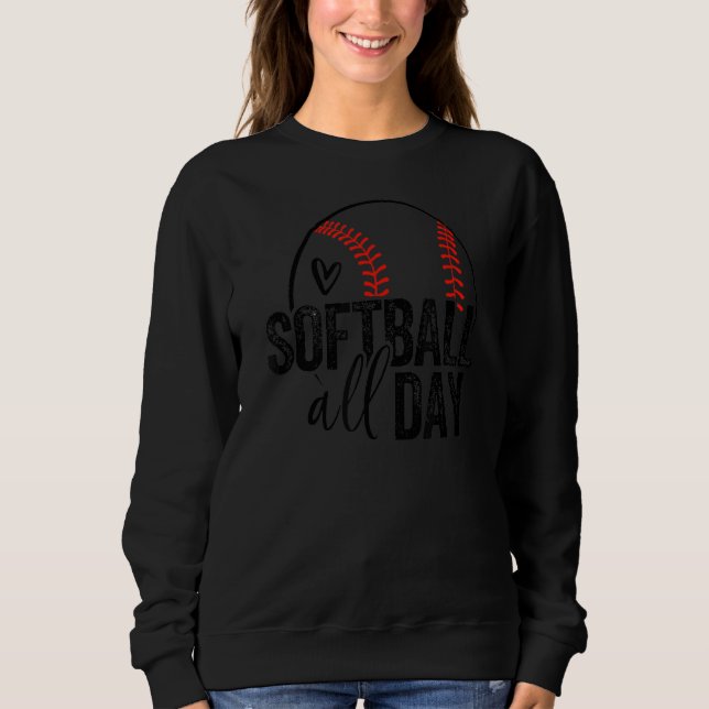 Camiseta Jogadora de Softball Jovens Mulheres Adolescentes  (Frente)