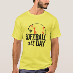 Camiseta Jogadora de Softball Meninas Adolescentes Mulheres