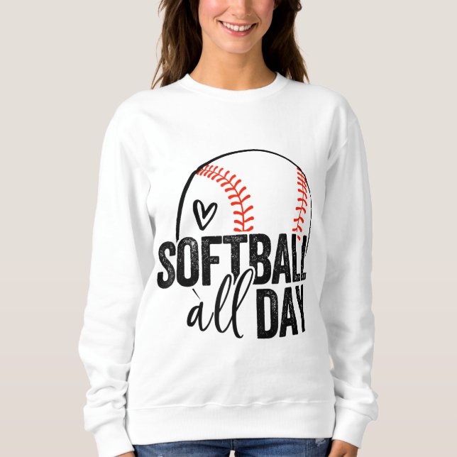 Camiseta Jogadora de Softball Meninas Adolescentes Mulheres (Frente)