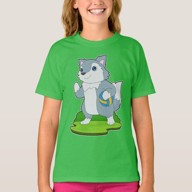 Camiseta Jogadora de Volei de Praia Wolf Volei (Frente)
