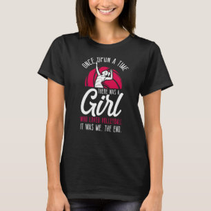 Camiseta Jogadora De Voleibol Vintage Uma Vez Em Uma Ti