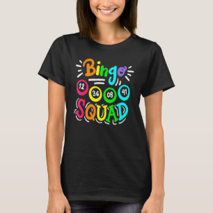 Camiseta Jogadora do Bingo Casino Mulheres Masculinas Esqua