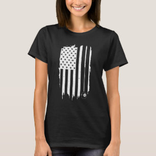 Camiseta Jogadora Piscina Americana de Mulheres dos Billiar