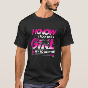 Camiseta Jogadoras de Hóquei no Gelo Mulheres Meninas Crian