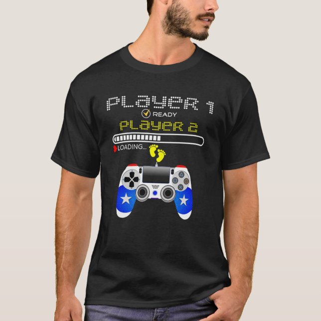 Camiseta Jogadores 1 Ready Player 2 Carregando jogos (Frente)