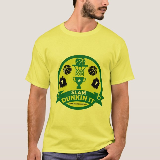Camiseta Jogadores australianos de basquete em cadeira de r (Frente)