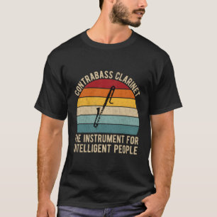 Camiseta Jogadores Clarinet Contrabass Para Um Clarinetista