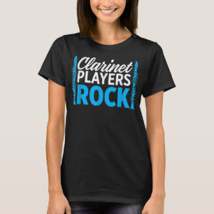 Camiseta Jogadores Da Clarinet Rock Funny Clarinet M