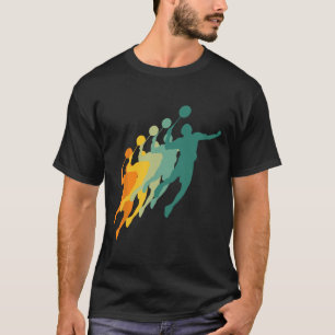 Camiseta Jogadores De Badminton Do Retro Enchem Caco De Rac
