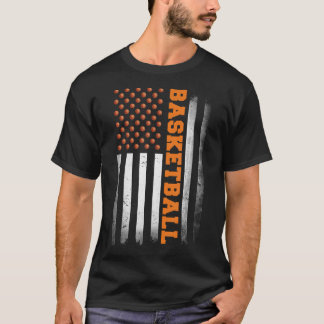 Camiseta Jogadores De Basquete Dos Eua Bandeiras De Basquet