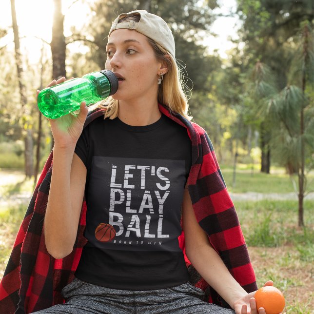 Camiseta Jogadores de basquete jogam Nascer de bola para ga (Criador carregado)