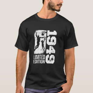 Camiseta Jogadores De Basquete Vintage nascer 1949 Birthday