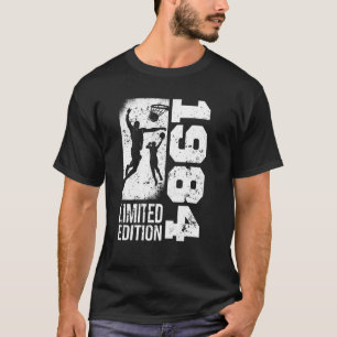 Camiseta Jogadores de basquete Vintage nascer 1984 Birthday