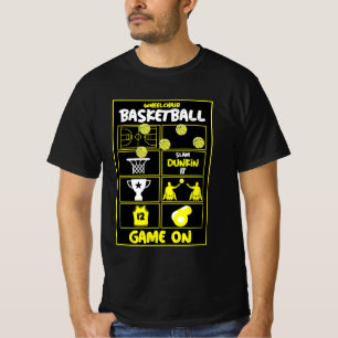 Camiseta Jogadores de basquetebol em cadeira de rodas T-Shi