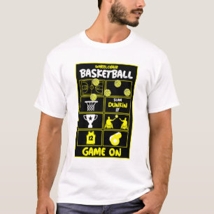Camiseta Jogadores de basquetebol em cadeira de rodas T-Shi