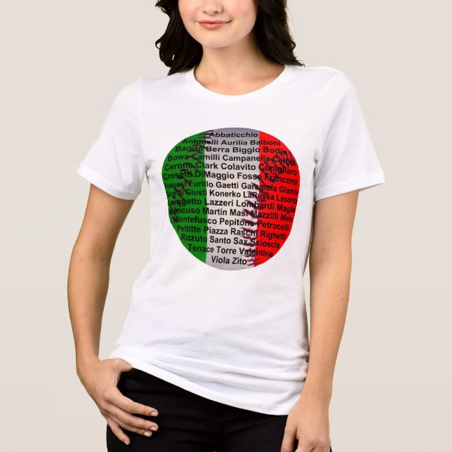 Camiseta Jogadores De Beisebol Italianos Americanos (Frente)