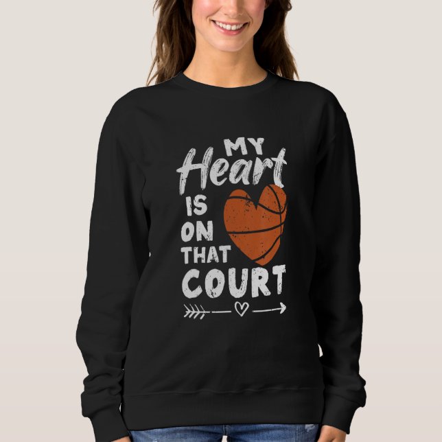 Camiseta Jogadores De Bola Jogadores De Basquete Meu Coraçã (Frente)