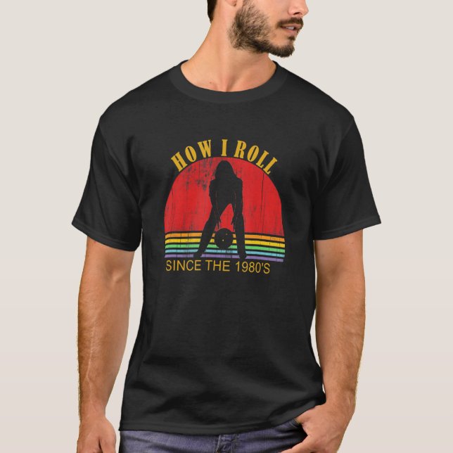 Camiseta Jogadores de Boliche de Dez Pinos Como Eu Rolo 198 (Frente)