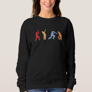 Camiseta Jogadores De Críquete Retro Colores De Vintagem De