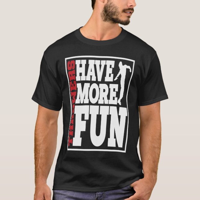 Camiseta Jogadores De Disco Se Divertem Mais Jogando 2 (Frente)