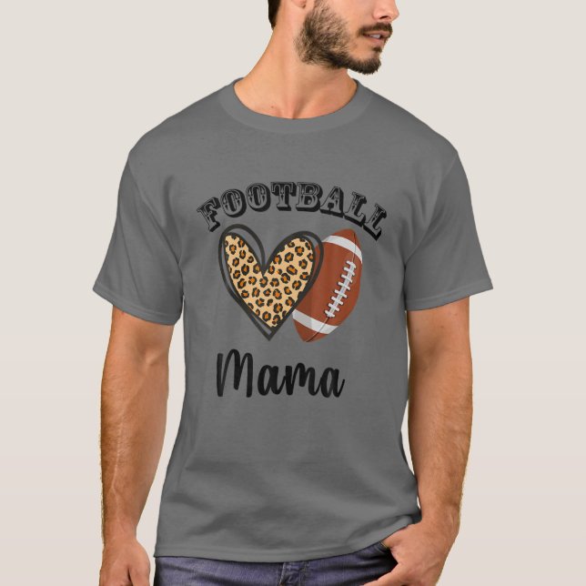 Camiseta Jogadores de Esporte do Coração Mama Leopard Mães (Frente)