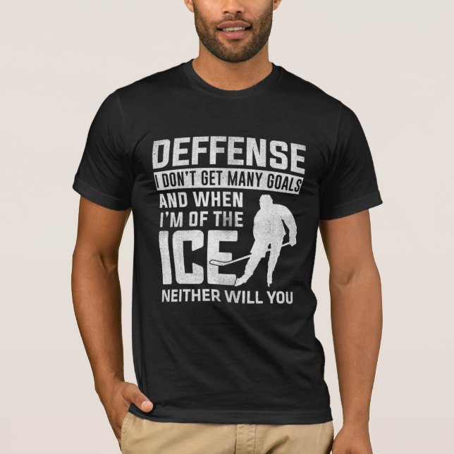 Camiseta Jogadores De Esportes De Hóquei No Gelo (Frente)