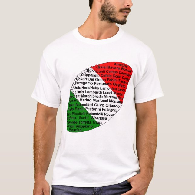 Camiseta Jogadores de Futebol Americano Italianos (Frente)