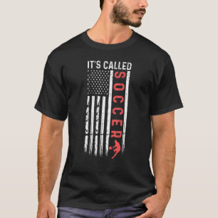 Camiseta Jogadores de Futebol Bandeira Americana É Chamada