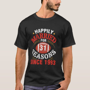 Camiseta Jogadores De Futebol Casaram Felizmente Por 31 Ses