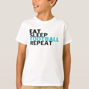 Camiseta Jogadores de futebol do Eat Sleep