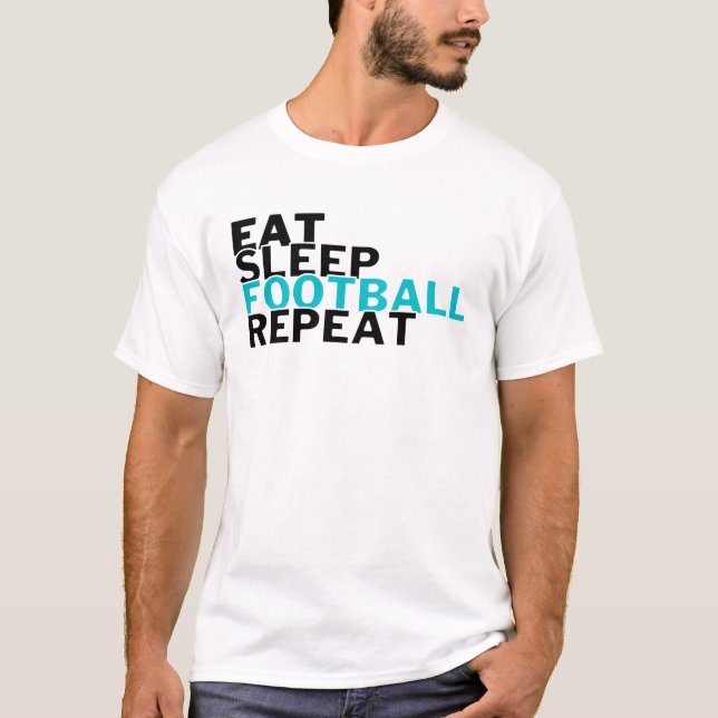 Camiseta Jogadores de futebol do Eat Sleep (Frente)