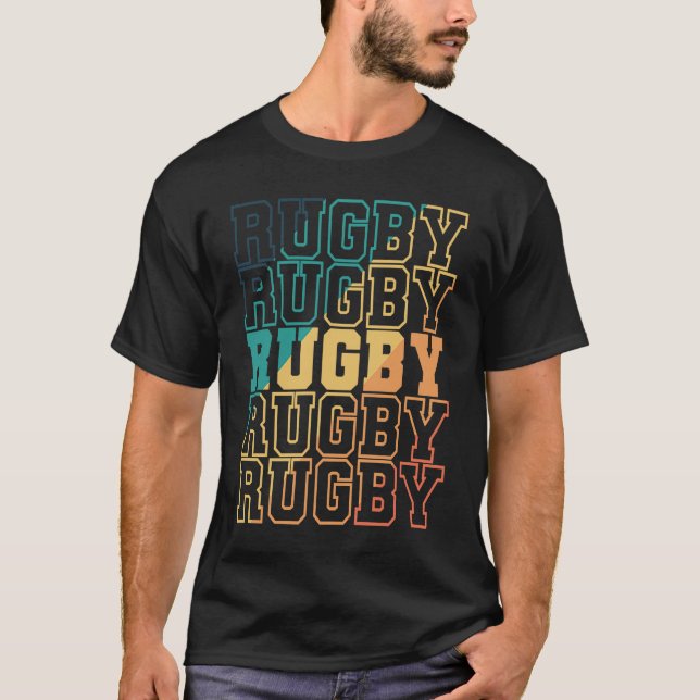 Camiseta Jogadores de futebol do Rugby (Frente)