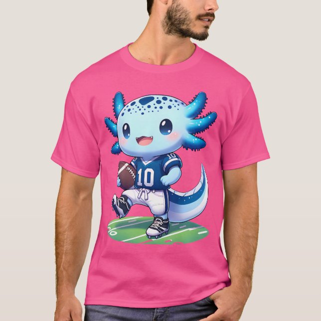 Camiseta Jogadores de futebol Engraçado Axolotl Meninas (Frente)