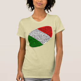 Camiseta Jogadores De Futebol Italianos Americanos