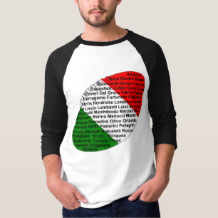 Camiseta Jogadores De Futebol Italianos Americanos