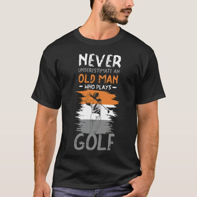 Camiseta jogadores de golfe engraçados jogadores de golfe j (Frente)